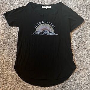 Black Graphic Women's Top
